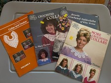 Vintage 1980s Retro Pattern Books Knit Crochet See Photos