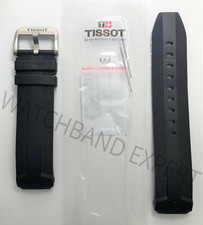 Original Tissot T-Touch Expert SOLAR T110420A Black Rubber Watch Band Strap