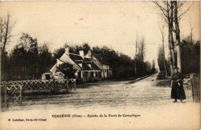 CPA VERBERIE Eingang zum Wald von COMPIEGNE (377973)