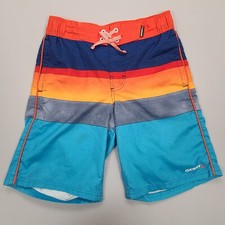 Gerry Swim Trunks Boys Medium Blue Board Shorts Beach Ocean Pool Youth Kids