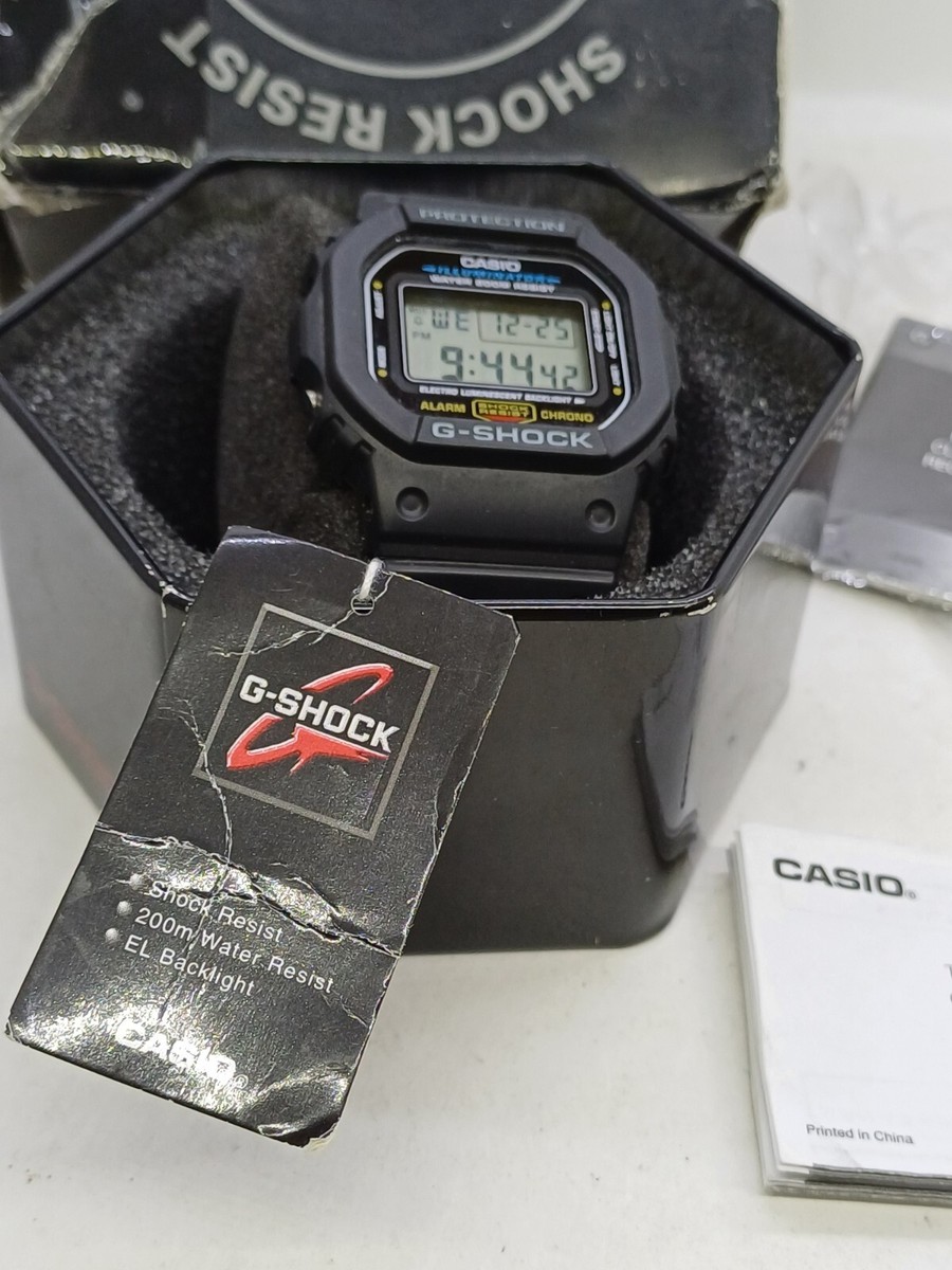 NEW CASIO G-CHOCK 3229 DW-5600E DIGITAL ILLUMINATOR BLACK SQUARE
