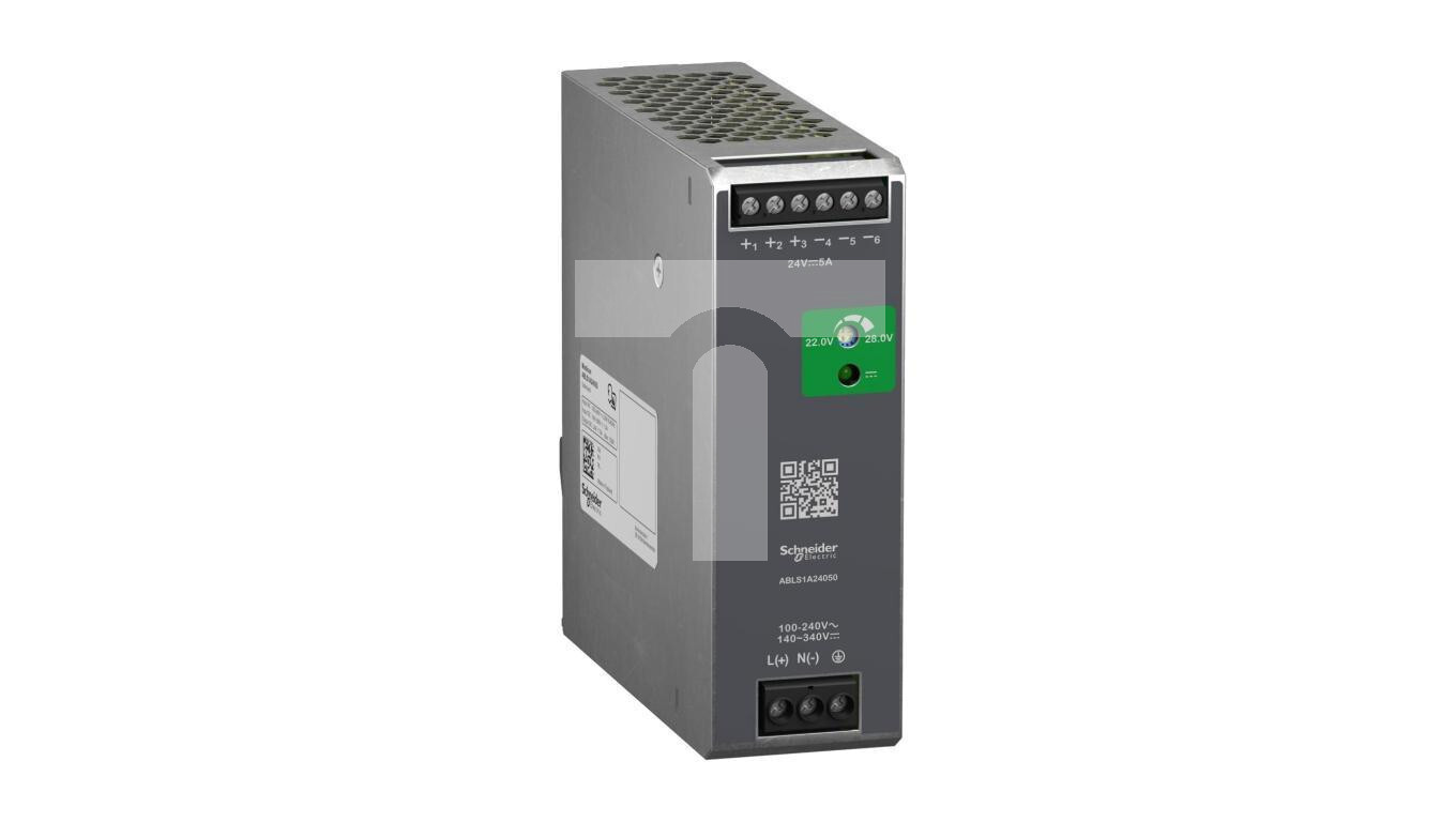 Phaseo, regulated switching power supply, 100...240 V AC, 24V 5 A, 1 phas /T2UK