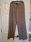 Ann Taylor Womens Size 8 Multi Color Plaid Dress Pants Straight Leg Trousers — photo 4