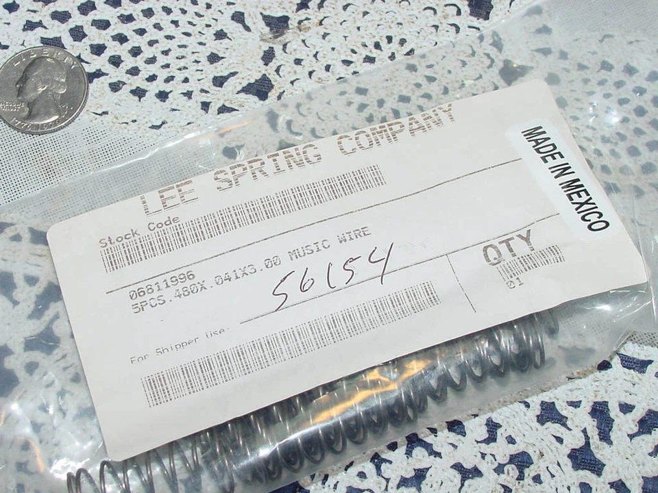 Five (5) Lee Spring Company, 06811996, Compression Spring, 480 X .041X3.00 NEW! - Image 3 of 4