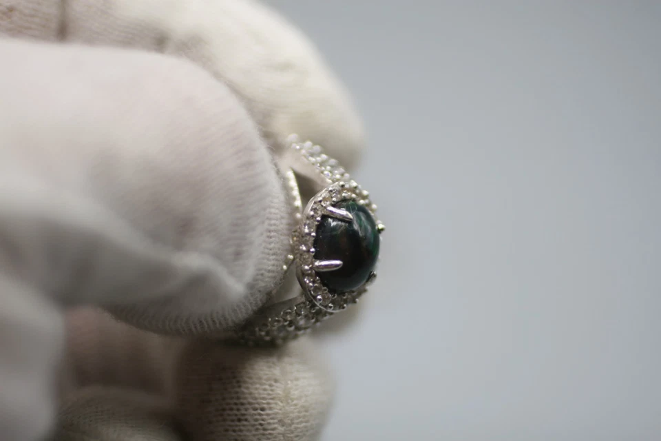 Anel de opala preto Michael Valitutti - Imagem 3 de 4