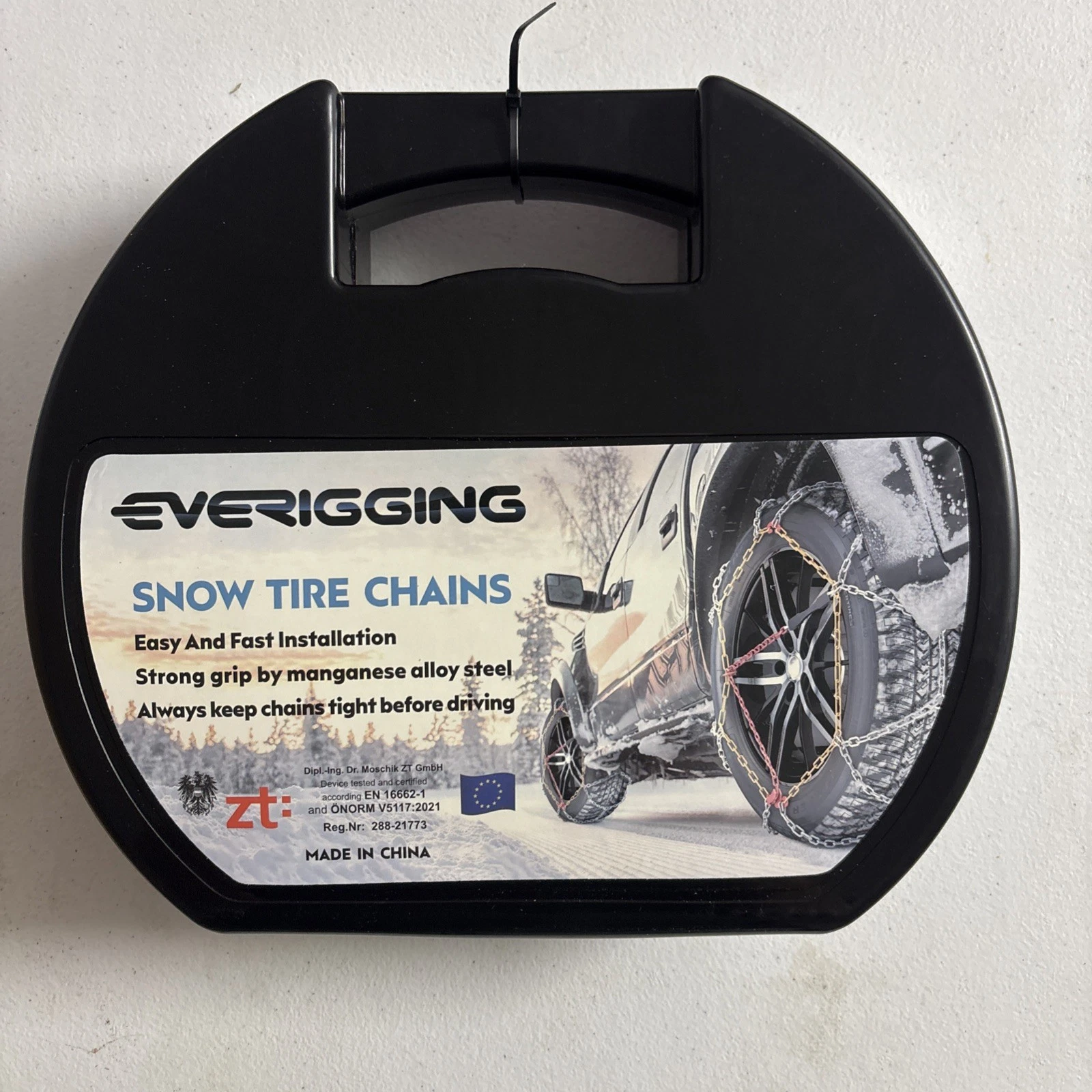 Everigging Snow Tire Chains for Car SUV Pickup Trucks - KN140 X2 Chains