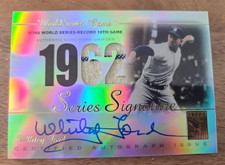 2003 Topps Tribute World Series Signature #SSA-WF Whitey Ford Auto Jersey Relic