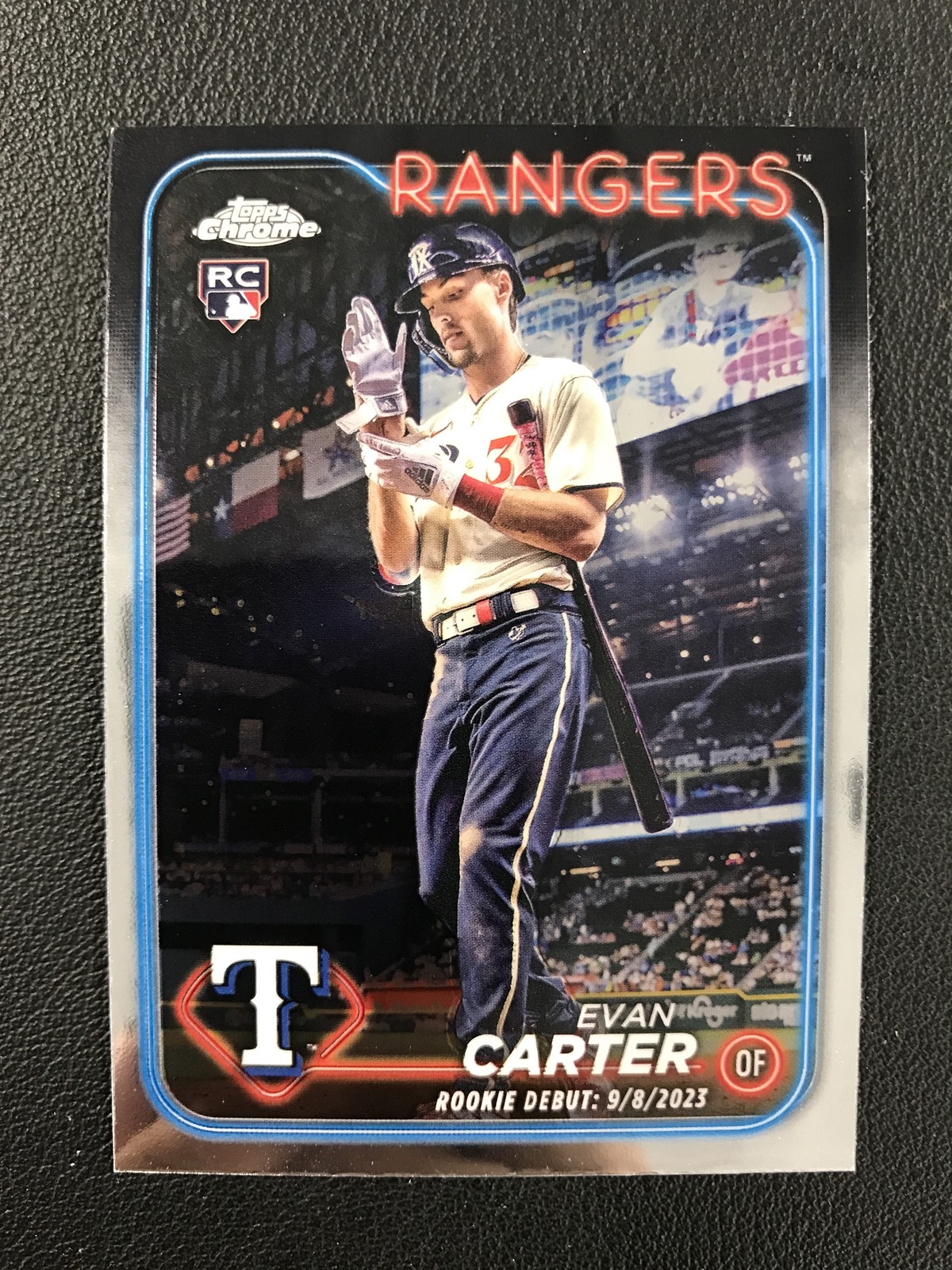 2024 Topps Chrome Update #USC199 Evan Carter Rookie Texas Rangers