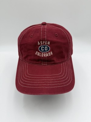 Ouray Aspen CO Colorado Hat Cap Baseball Strap Back Red Mens One Size Twill
