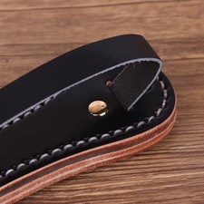 Boston Leather Racket Multi-function Self-defense Cowhide Contains Lead Block