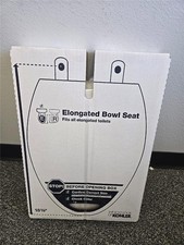 Kohler Elongated Toilet Seat 7671-0 Size 18-5/8" White Grip Tight Cache NEW