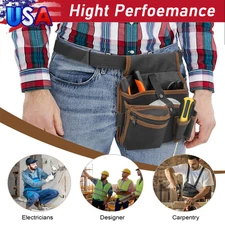 Electrician Waist Pocket Belt Tool Pouch Bag Oxford Cloth Hardware Toolkit Holde