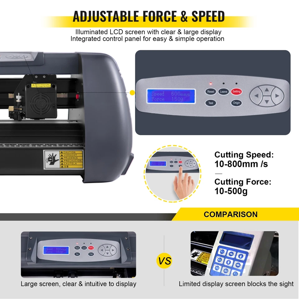 Plotter da Taglio da 375 mm Plotter per Tagliare in Vinile con Software - Immagine 4 di 4