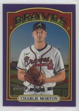 2021 Heritage High Number Hot Box Chrome Purple Refractor Charlie Morton 0i87