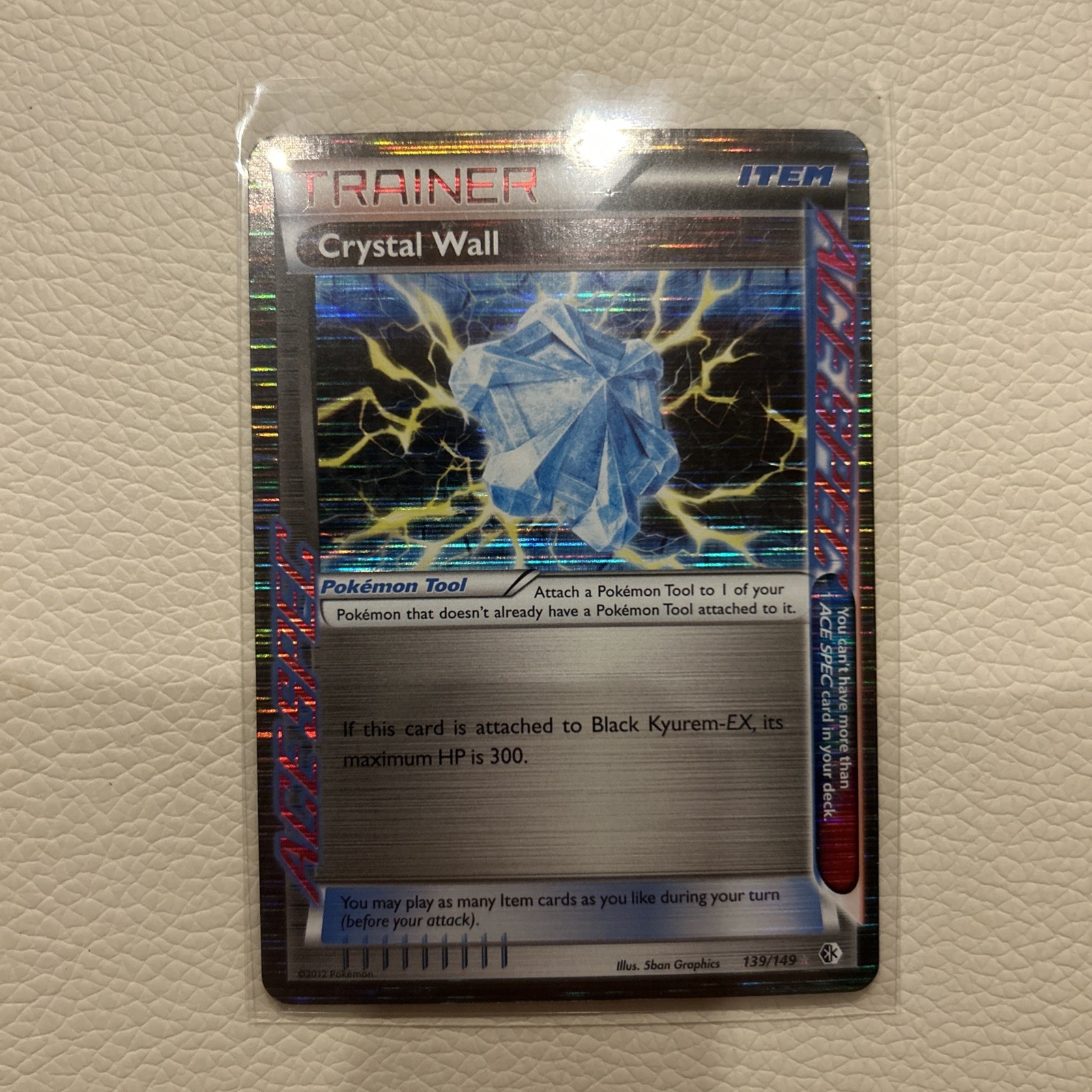 Pokemon - Crystal Wall - 139/149 - BW Boundaries Crossed - Holo - Rare Ace NM