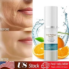 2026 - Total Package Serum, All-In-One Vitamin C,Hyaluronic Acid, Peptides Serum