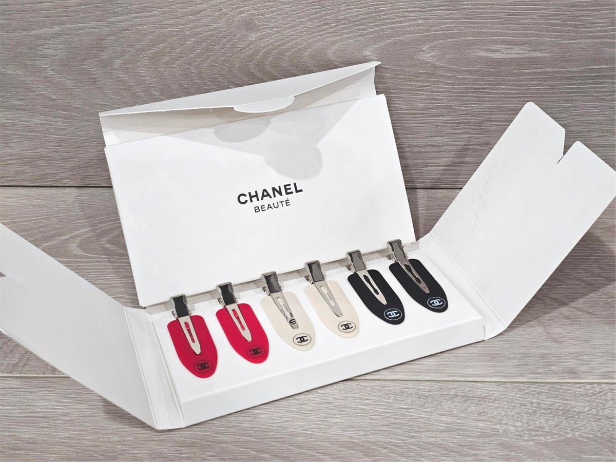 シャネル CHANEL BEAUTE 限定 ノベルティ　ヘアクリップセット×5個 CHANEL BEAUTE Beauty GWP VIP Gift Hair Clip Accessory Black