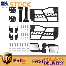 2 Pack Tubular Trail Doors For 2018-2025 Jeep Wrangler Jl Jlu 2-door W Mirror