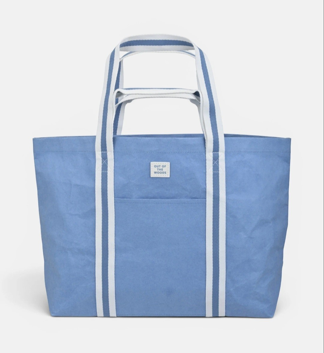 Out of the Woods Blue Reusable Tote Bag Large Beach Shopping Travel Eco Friendly