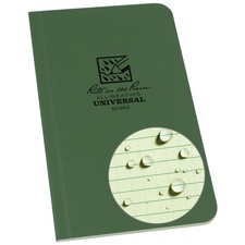 Rite in the Rain Pocket Notebook 3.5" x 6" Green Soft Cover Model 964