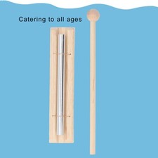 Meditation Chime Aluminum And Beech Wood Energy Chime Hand Bell With Mallet AP9