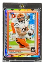 Chase Brown 2025 Panini Donruss Optict Bengals NFL Team Logo Prizm /32 #197