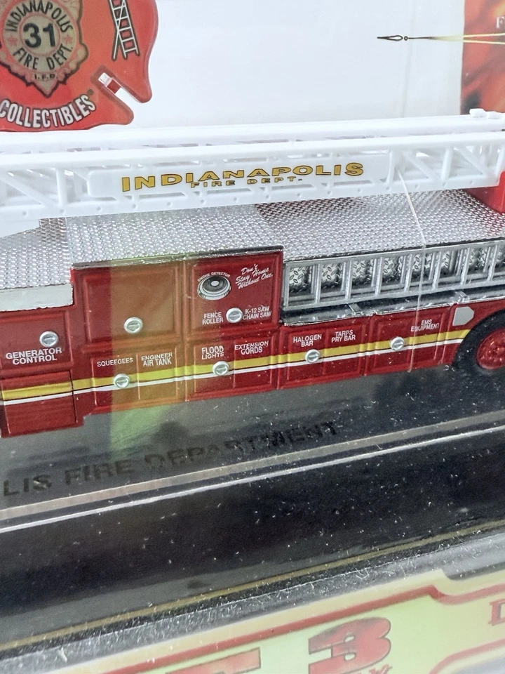 Code 3 Model #12667 Indianapolis Fire Dept Ladder Truck - Image 4 of 4