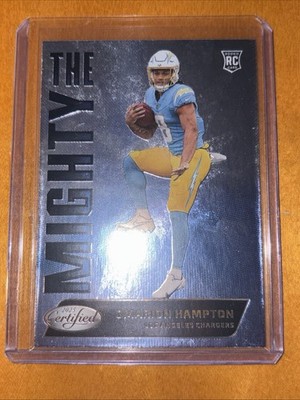 2025 Certified Omarion Hampton The Mighty #MTY-OHN Rookie Insert CASE HIT RC SSP