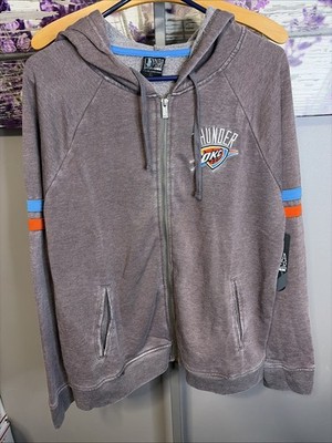 Women s UNK NBA 4 Her OKC Thunder Full Zip Hoodie NWT Size XL