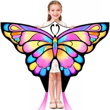 Butterfly Kite for Kids Adults, Easy to Fly for Beginners Beach Pink