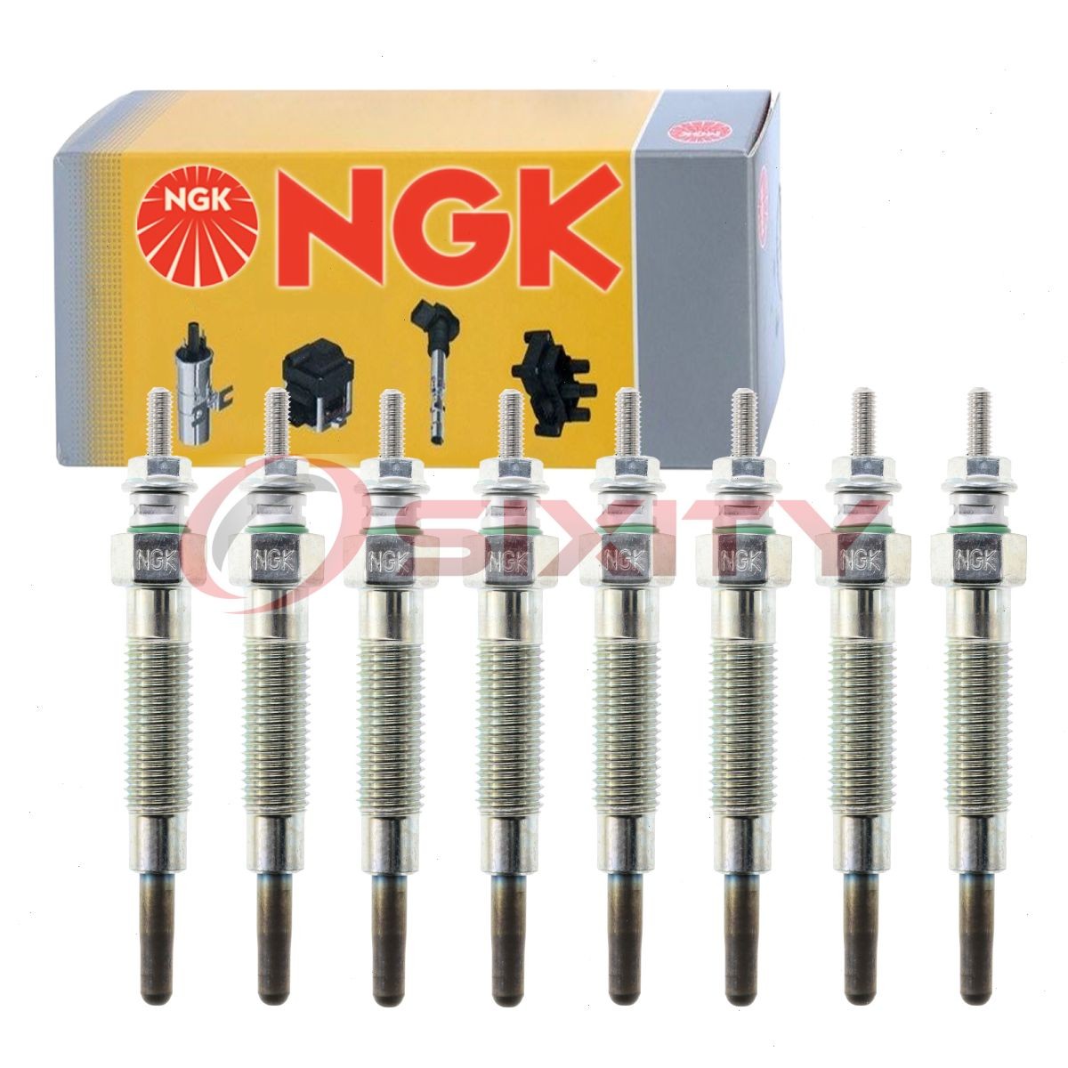 8 pc NGK 8944 Y-733J Glow Diesel Glow Plugs for Ignition Cylinder Engine xr