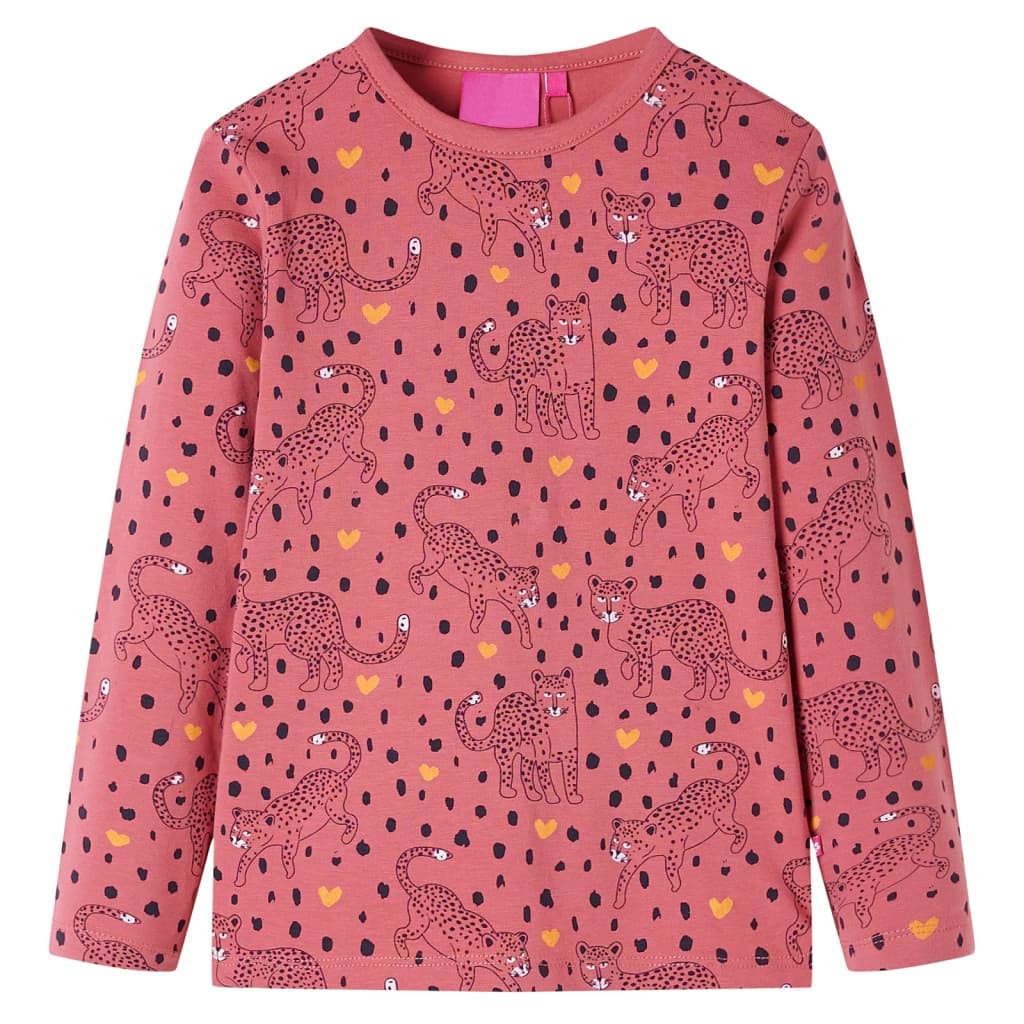 kids long sleeve pyjamas 104 dusky pink image 2