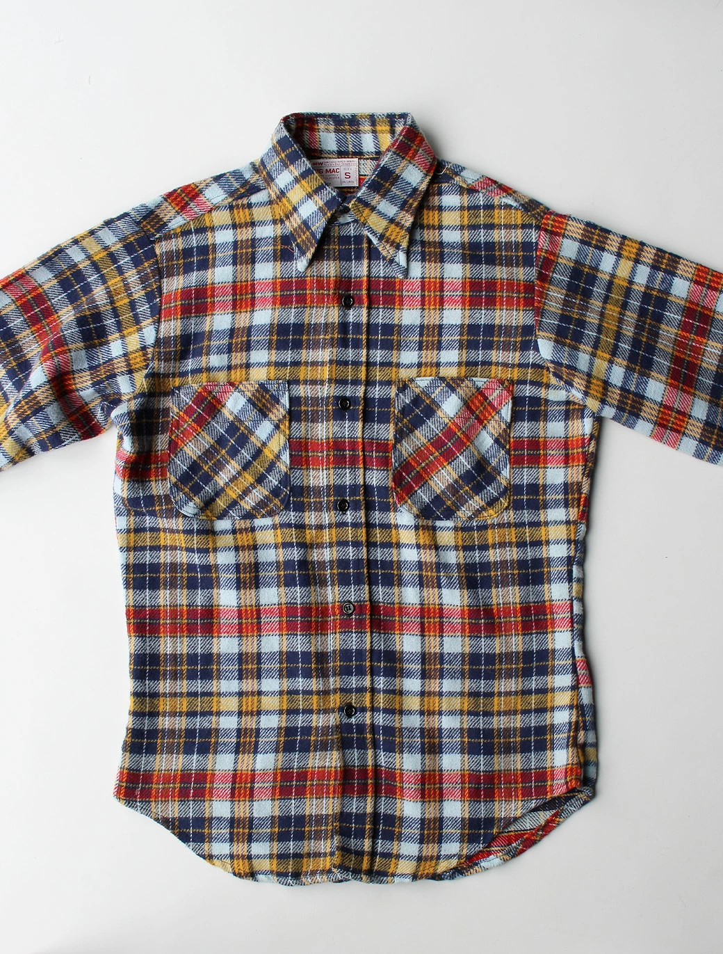 70S Big Mac Heavy Flannel Shirt Men'S American Vintage Casual image 4