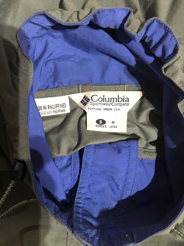 Columbia Olive Green Pullover Anorak Hooded Windbreaker Jacket Women's S - Picture 6 of 10