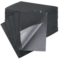 Disposable Black Dental Bibs, 3-Ply Waterproof, 13"x18", 50 Pack