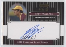 2008 Razor Signature Series Black 147/199 Brett Wallace #113 Auto 0b5