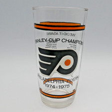 Vintage Philadelphia Flyers 1974-1975 Stanley Cup Champions Glass