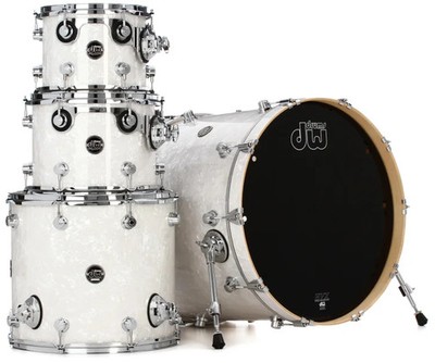 DW Performance Series 4-piece Shell Pack with 22'' Bass Drum - White Marine
