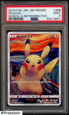 2018 Pokemon Japanese SM Promo Munch A Retrospective #288 Pikachu PSA 9