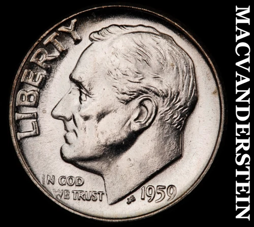 1959 Roosevelt Dime- Silver Choice Gem Brilliant Uncirculated  #i4111