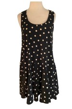 Urban Outfitters Drop Waist Black and White Polkadot Dress Graphic Urban Renewal
