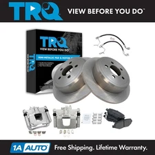 TRQ Rear Brake Pad & Rotor Kit Semi-Metallic For 2008-2012 Jeep Liberty