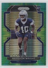 2021 Panini Prizm Rookie Hyper Prizm 29/175 Nahshon Wright #438 12fr