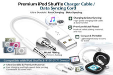 USB Charger Data SYNC Cable for Apple iPod Shuffle 3rd 4th 5th 6th 7th Gen 3.5mm