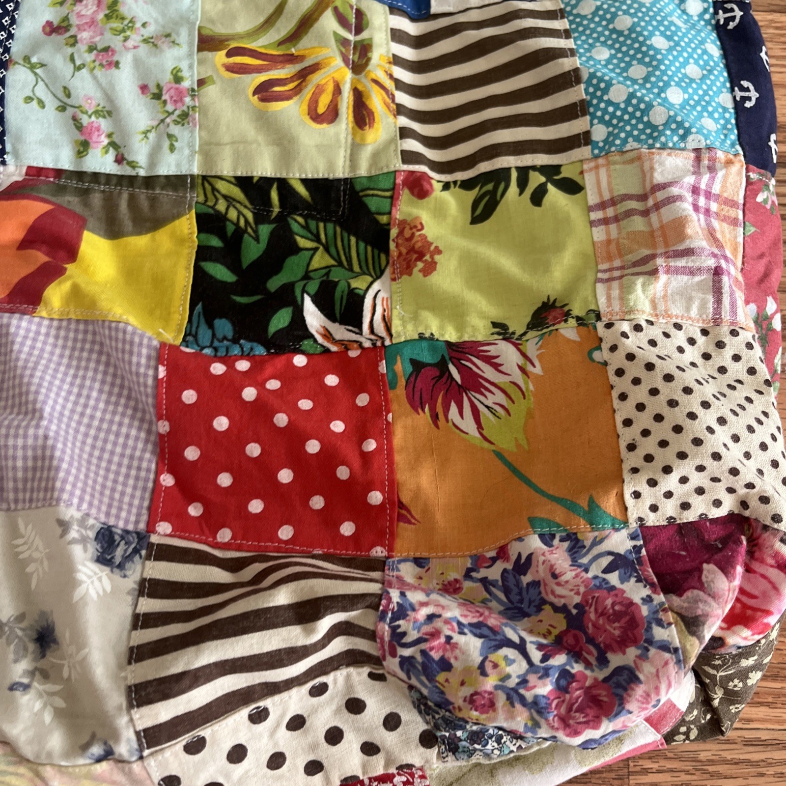 Patchwork Quilted Tote Bag Boho - image 3