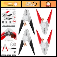 Heavy Duty Jumper Cable Clamps 4 Pcs - 1100A Alligator Clips for 12V/24V Batteri