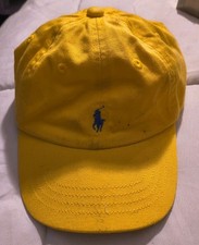 Polo Ralph Lauren Kids Yellow Cap size 12-24 m Strap Back , Adjustable