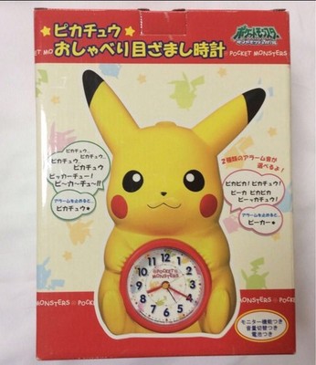 SEIKO Pokémon Pikachu Talking Alarm Clock JF327A Working No Box Japan Limited