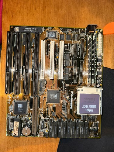 VINTAGE ECS UX486VIO LPX 486 motherboard + 486 DX2-66