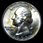 1953-D Washington Quarter ---- Unc Coin ---- #PP909